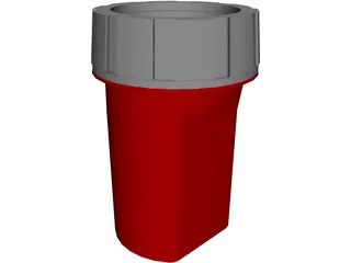 Camping Flashlight 3D Model preview