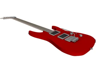 Guitar Electric Jackson DXMG 3D Model preview