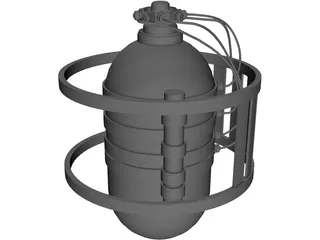 Container Satellite 3D Model preview