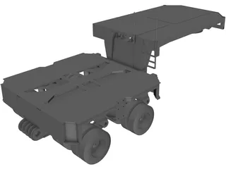 Goldhofer Hydraulic Gooseneck (2000) 3D Model preview
