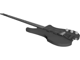 Guitar Philip Kubicki Factor Bass 3D Model preview