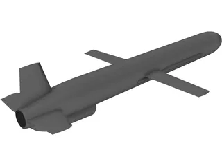 Russian AS-15 Air-Launched Cruise Missile (ALCM) 3D Model preview