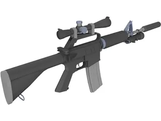 M4A2 3D Model preview