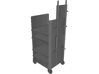 Cart Hospital Endoscopy 3D Model preview