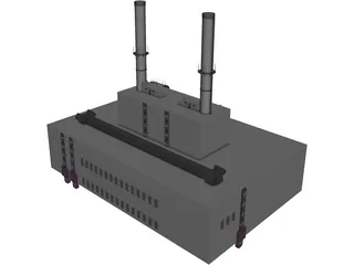 Power Station 3D Model preview