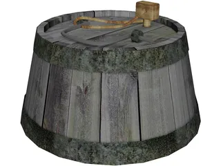 Rum Keg 3D Model preview