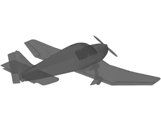 Robin DR400 3D Model preview