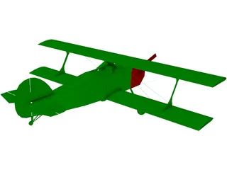 Biplane 3D Model preview