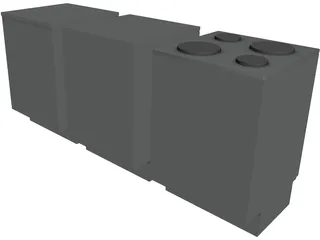 Stove, Washingmachine, Dishwasher 3D Model preview
