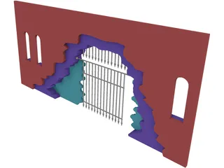 Archway Caged 3D Model preview