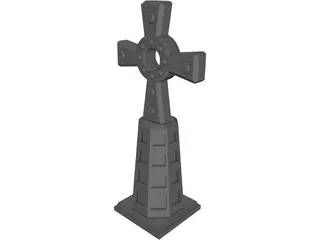 Cross Celtic 3D Model preview