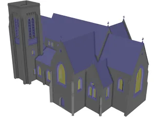 Church Gothic 3D Model preview