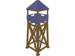 Guard Tower Middle Ages 3D Model preview