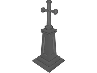 Christian Cross 3D Model preview