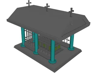 Crypt and Coffin 3D Model preview