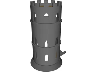 Tower Prison 3D Model preview