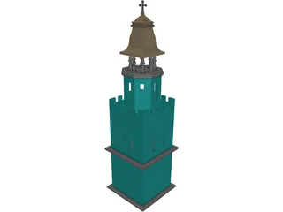 Tower Christian 3D Model preview