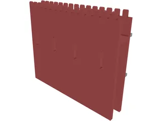 Wall Gothic 3D Model preview