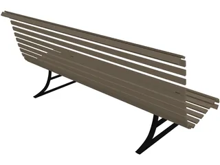 Bench 3D Model preview
