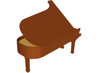 Piano 3D Model preview