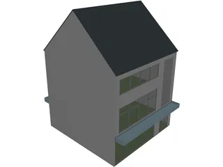 Shops Small Multi-Level 3D Model preview