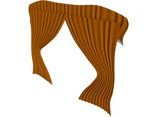 Curtains 3D Model preview