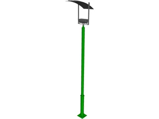Light Post Ilum Reflective 3D Model preview