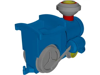 Train Toy 3D Model preview