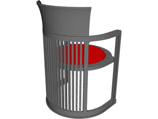 Dining Chair 3D Model preview