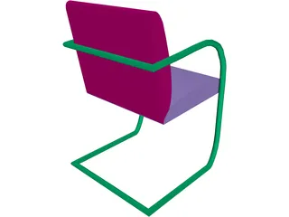 Brno Chair 3D Model preview