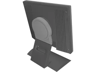 Monitor 19in Flat Panel Computer 3D Model preview