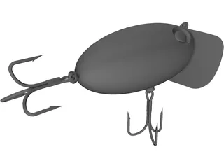 Fishing Lure Jitter Bug 3D Model preview