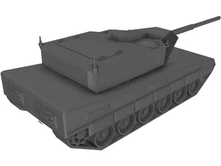 Future Light Tank Fictional Design 3D Model preview