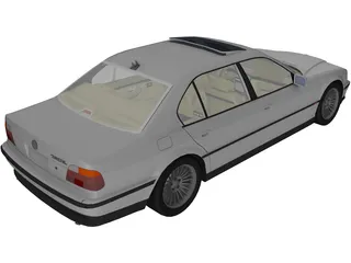 BMW 750iL 3D Model preview