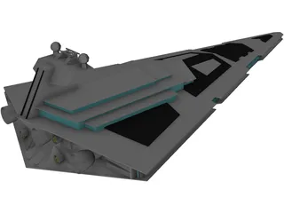 Star Wars Imperial Star Destroyer 3D Model preview