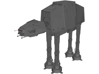 Star Wars Imperial AT-AT 3D Model preview