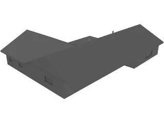 House Urban Interior and Pool 3D Model preview