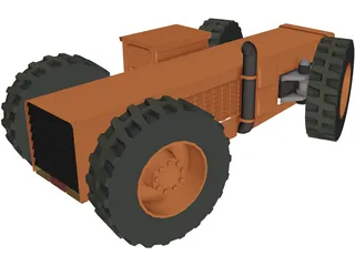 Tractor 3D Model preview