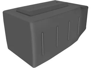 TV Portable Old Style 3D Model preview