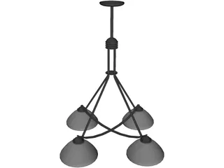 Light Modern Fixture Metropolitan 3D Model preview