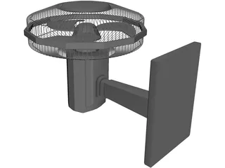 Caged Fan 3D Model preview
