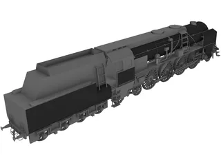 BR12 Austrian Steamengine 3D Model preview