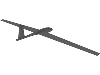 Glider Segelflieger 3D Model preview