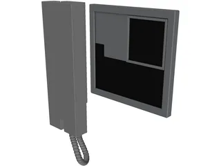 Siedle Door Bell 3D Model preview