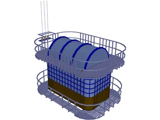 Airport Tower 3D Model preview