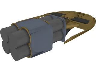Star Trek Canon Frieghter 3D Model preview
