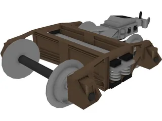 Train Hitch 3D Model preview