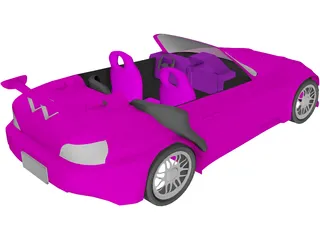 Honda S2000 [Tuned] 3D Model preview