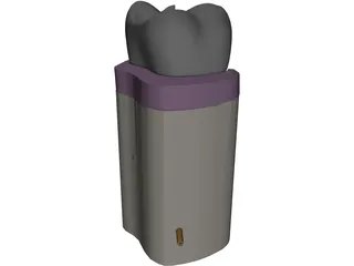 Molar Cutaway 3D Model preview