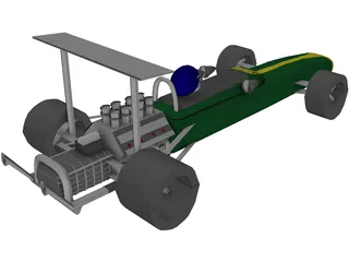 F1 Lotus 3D Model preview